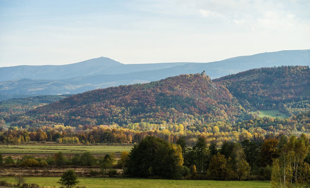Widok na Karkonosze z okolic Karpacza