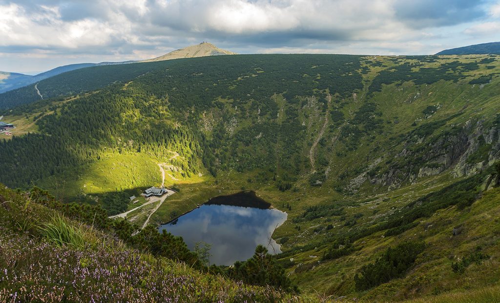 Mały Staw w Karkonoszach latem